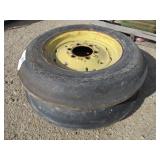 (2) 6.00-16SL Single Rib Tractor Tires a