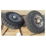600x9 Solid Rubber Tires