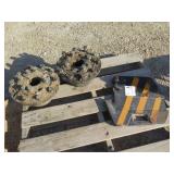 Case Tractor Hubs & (1) Suitcase Weight