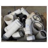 Crate Full Of Misc PVC Fittings