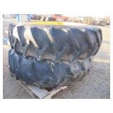(2) 15.5-38 Tractor Tires & Rims