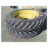 (2) 14.9R46 Tractor Tires & Rims W/Cente