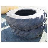 (2) 18.4R38 Tractor Tires