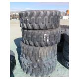 (4) 15-19.5 NHS Skid Steer Tires