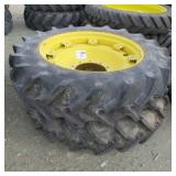 (2) 12.4R32 Tractor Tires & Rims
