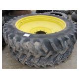 (2) 14.9R46 Tractor Tires and Wheels