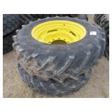 (2) 14.9R30 Tractor Tires & Rims
