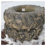 (2) 14.9-24 Pivot Tires and Wheels