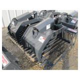 Stout HD72-3 72" Skid Steer Mount Rock Bucket Grap