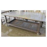 49"x96" Steel Welding Table on Casters