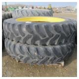 (2) 14.9R46 Tractor Tires & Rims