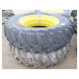 (2) 18.4-38 Tractor Tires and Rims