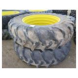 (2) 18.4-38 Tractor Tires and Rims