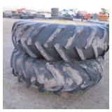 (2) 18.4-38 Tractor Tires & Wheels