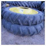 (2) 9.5-32 Tractor Tires & Wheels