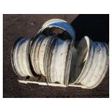 (5) 24.5 Steel Wheels