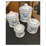 4 pcs Cannister Set, steak knives, and more