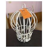 Metal Birdhouse Planter