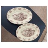 2 Flats Inca Ware dishes