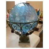 Decorative Glass Ball in Basket
