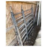 3 Pieces of Black Fence