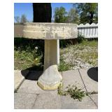 Bird Bath, Large Pot & Sea Shells