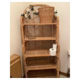 5 Shelf Wicker Stand
