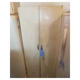 2 Door Metal cabinet with contents