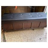Vintage Lane chest w/black padded top