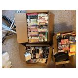 3 Boxes VCR tapes & cameras