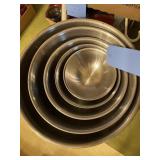 Stainless 5 piece mixing bowl set