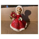 Vintage Christmas Girl figurine