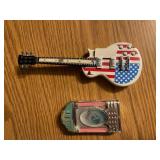 1 Juke Box lighter & 1 Lighted Guitar lighter