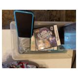 Nintendo DS, charger & games