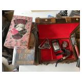 Jewelry chest, Zippo lighter, Pipe, more