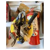 2 Boxes Tools - hammers, hatchet, more