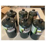 6- 1lb Propane bottles