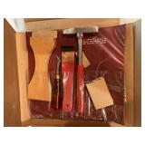 Upholstery tools, paper hanging & plant stand