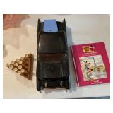 1957 Chevy Cassette player, wooden toy, more