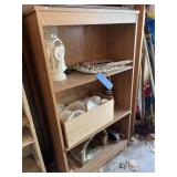 Cabinet bookcase & contents
