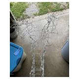 Lighted Reindeer & sleigh & birdhouse