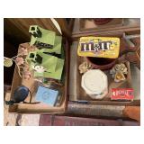 Oil lamp holder, poker chips, Halloween decor