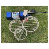 Lasso golf game & 3-tiered stand