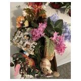 Flat floral decor