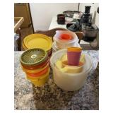 Stacks of Tupperware