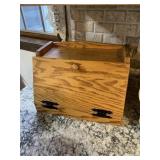 Oak bread box