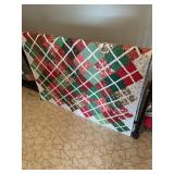 Quilted Christmas throw or wall hanging