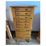 Oak jewelry armoire