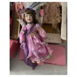 3 porcelain dolls w/boxes