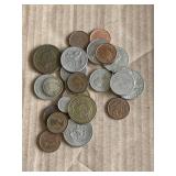Mixed assortment of coins